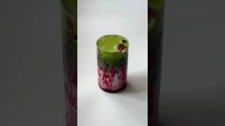 blueberry matcha latte