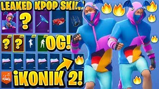 new leaked fortnite ikonik skin style showcase with all leaked emotes - fortnite daydream emote kpop