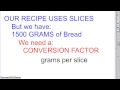 Grilled Cheese Sandwich Calculations