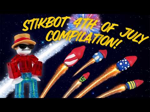 Stikbot 4th of July Stop Motion COMPILATION!
