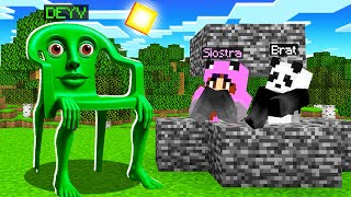 Oszukuje MŁODSZE RODZEŃSTWO jako NOWE BRAINROTY w Minecraft!