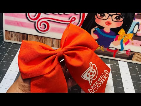 Moño de tela CON o SIN máquina de coser / Fabric Bow