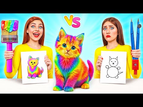 Кто Лучше Нарисует Предмет, Получит Его Челлендж | Забавные Лайфхаки с Едой от Multi DO Challenge