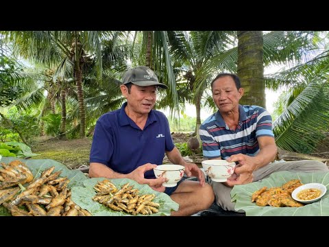 Chú 5 LÀM KHÔ CÁ TRÊ, Anh Em Tụ Hợp Thử Khô, Chiên Cá Linh, Bánh Tép Ăn Được Lắm 