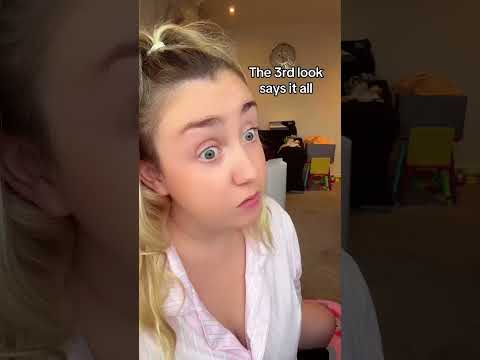 Call it ‘the mum glare’ #toddlerdrama #thelook #mumlook #parenting #funny #mumstyle #momstyle