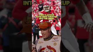 Chris Oladokun after being thrusted Into the lineup! @NFL #chiefs #football #podcast #subscribe