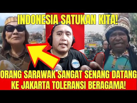 ORANG SARAWAK SENANG HATI SEKALI DATANG KE JAKARTA DAPAT MELIHAT PAUS!🇲🇾REACTION🇮🇩