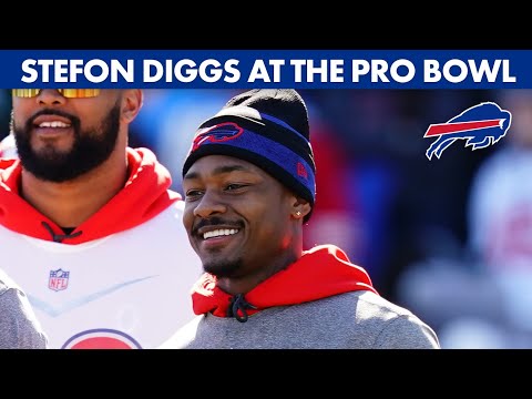 Stefon Diggs Interviewed After 2022 Pro Bowl Practice | Buffalo Bills video clip