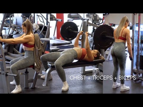 Chest, Triceps, and Biceps! | UPPERBODY GYM WORKOUT