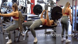 Chest, Triceps, and Biceps! | UPPERBODY GYM WORKOUT