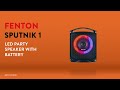 Party Speaker With Lights, Battery & Bluetooth - Fenton SPK1