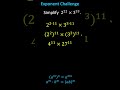 Exponent Properties and Simplification