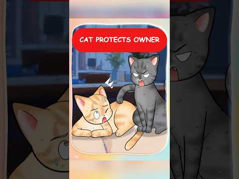 Cat Protects Owner