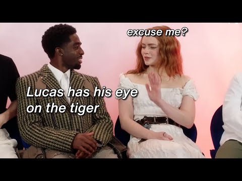 Sadie Sink and Caleb McLaughlin giving us irl Lumax like it's muscle memory