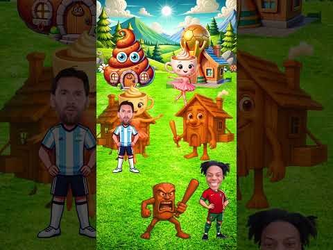 Bu evler kime ait🤔🏠? (Messi🐐, IShowSpeed🏃‍♂️💨, Tung Tung Sahur🌙, Ballerina Cappuchina☕)