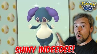 Shiny Indeedee Hunt! Shinies Caught & Hatched! (Pokémon GO)
