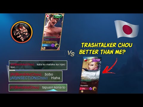 Base Dive!! | This Trashtalker Chou Better Than me?  CHOU VS CHOU | MUST WATCH! | MLBB