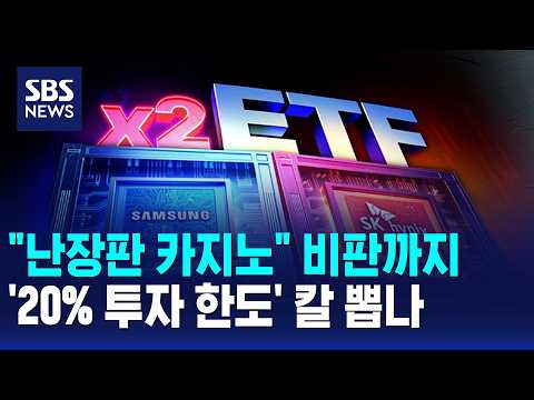 "난장판 카지노" 비판까지..'20% 투자 한도' 칼 뽑나 / SBS 모닝와이드 2부