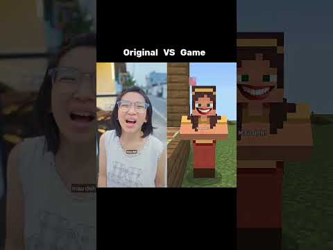 Original VS Game - Malah Gombalin #shorts #minecraft #funny