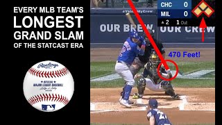 Every MLB team's longest grand slam of the Statcast era