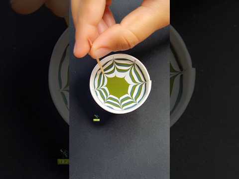 Wait for End ✨️ Water Marble Nailart tutorial ??? Nailart at Home #nailart #shorts