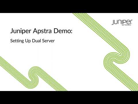 Juniper Apstra Demo: Setting Up Dual Server