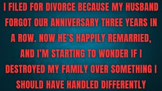 I FILED FOR DIVORCE BECAUSE MY HUSBAND FORGOT OUR ANNIVERSARY THREE YEARS IN A ROW 