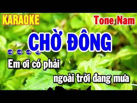 Karaoke Chờ Đông Tone Nam Nhạc Sống Beat Hay 2025 | Thanh Hải