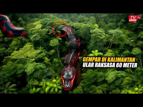 Bikin Heboh!! Inilah Wujud Asli Ular Raksasa Yang Masih Hidup di Hutan Rimba Kalimantan