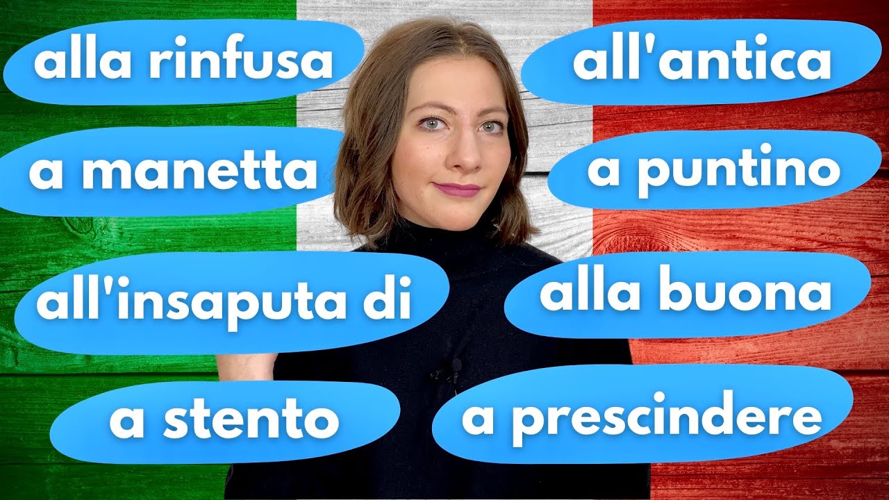 16 ESPRESSIONI con la PREPOSIZIONE A che DEVI sapere come l'AVEMARIA se vuoi parlare italiano!