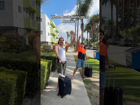When Australians go to American ๐ #comedy #funny