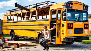 Man Transforms Abandoned Bus into a Luxury Home! (Start to Finish by ‪@guvencsyn‬)