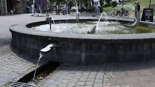 28 - fountains at the Eder dam