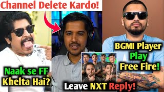 BGMI Player play Free Fire 😀| Naak Se FF Khelta Hai - Gyan React 😀| Leave NXT and Join S8UL reply! 