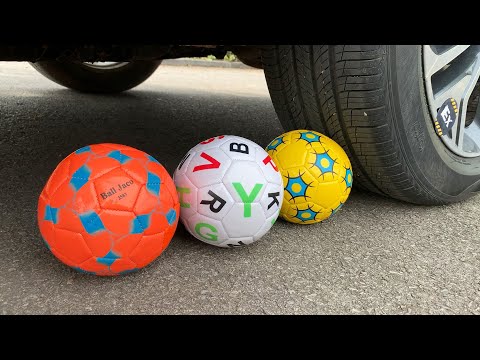 Experiment Car vs Soccer Ball, Mirinda and Mentos | Crushing Crunchy & Soft Things by Car | Test Ex