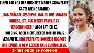 „Meine Familie sagte: Das beste Hochzeitsgeschenk ist, wenn du verschwindest – also tat ich es“