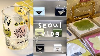seoul vlog￤渡韓記録✈️🇰🇷￤ソウルのかわいい雑貨屋さん紹介✧‧˚
