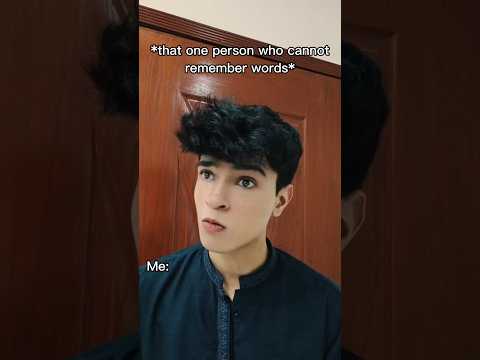 pov that one person who cannot remember words #shorts