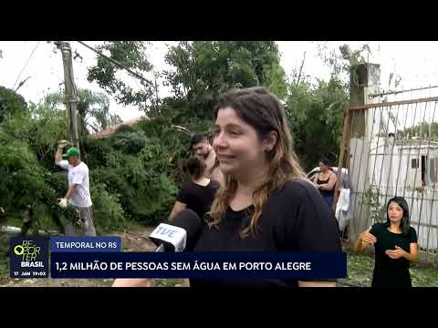 1,2 milhão de pessoas estão sem água em Porto Alegre após temporal