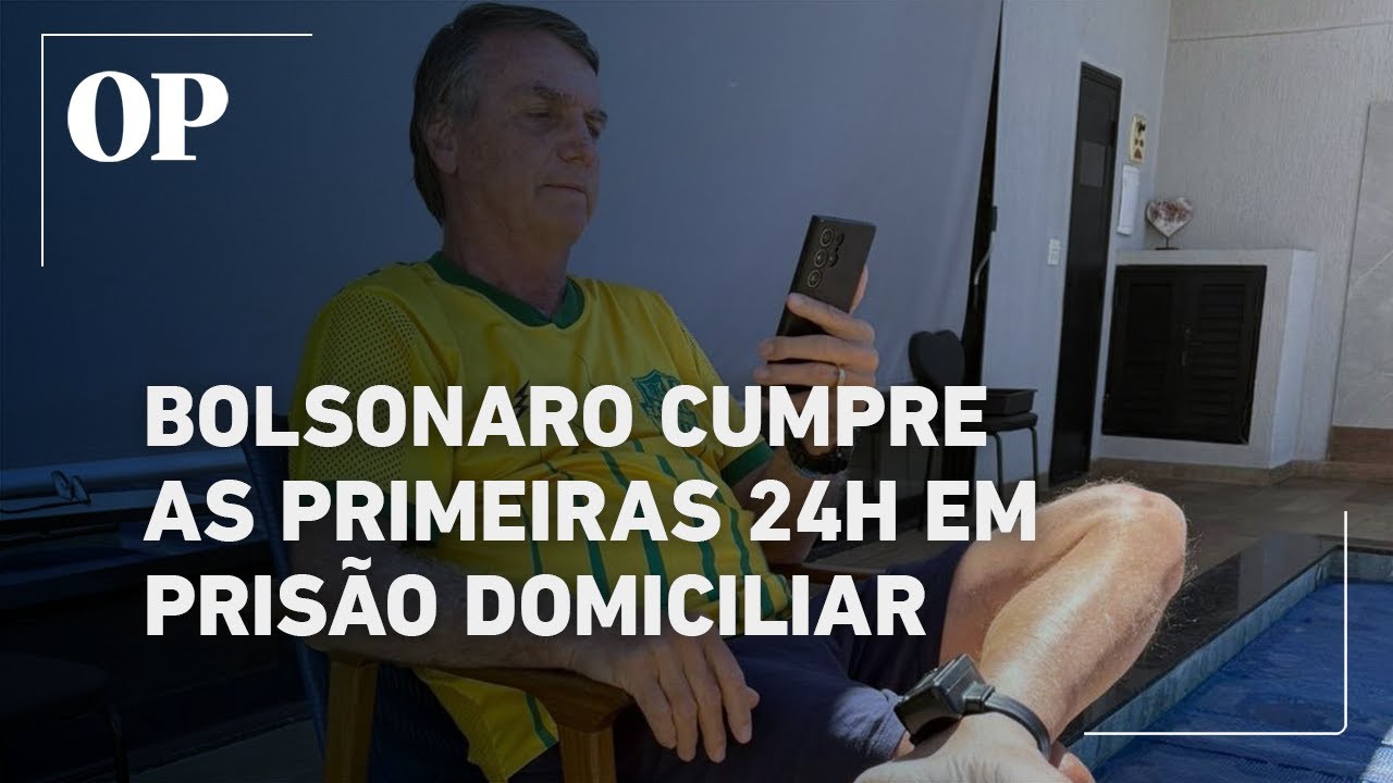 Bolsonaro cumpre as primeiras 24h em prisão domiciliar e recebe visita do senador Ciro Nogueira
