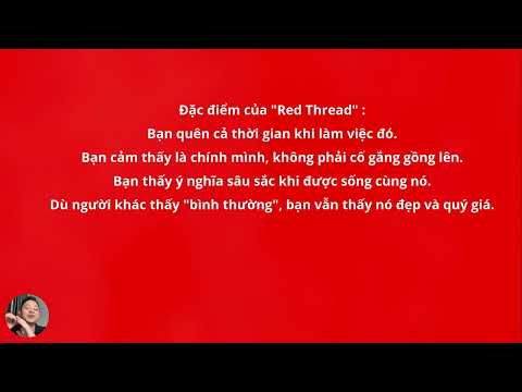 Red THREAD (Bạn quên đi thời gian khi làm việc gì gần đây nhất)