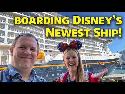 Boarding & Sailing Disney's Newest Ship - The Disney Treasure  - Disney Cruise Line