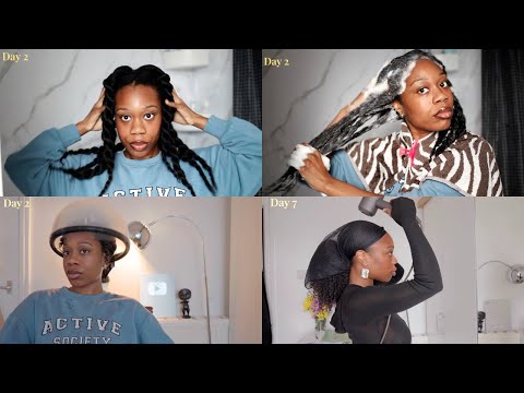 A REALISTIC WEEK IN MY NATURAL HAIR | DEALING WITH HEAT DAMAGE