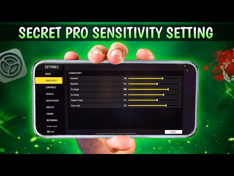 Free Fire Pro Sensitivity Setting 😈 [ Secret  ] New Best Sensitivity Setting Free Fire ~