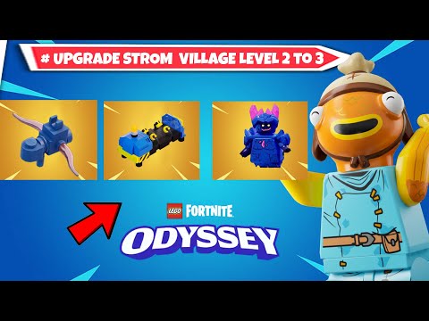 How to upgrade  Storm Chaser Base Camp Village Level 2 to 3 | Lego Fortnite #legofortnite #lego