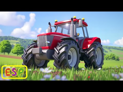 ¡Las Ruedas del Tractor! 🚜 Canción Infantil en la Granja 🐔