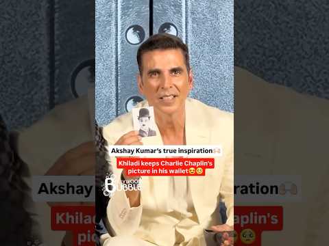 Akshay Kumar keeps Charlie Chaplin's picture in his wallet. #shorts