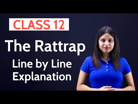 The Rattrap Class 12 in Hindi | The Rattrap Class 12 in Hindi Line by Line Explanation | WITH NOTES