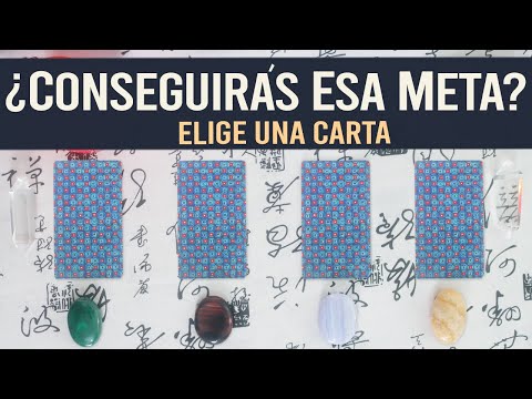 ¿Conseguirás esa meta? ¿Lo lograrás? - Elige una carta