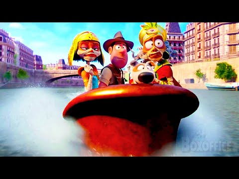 They escape the Police on a bathtub | Tad the Lost Explorer and the
Emerald Tablet | CLIP